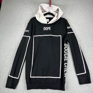 Dope Couture Hoodie Men L Black Bougie Crew Graphic Pullover urban‎ streetwear